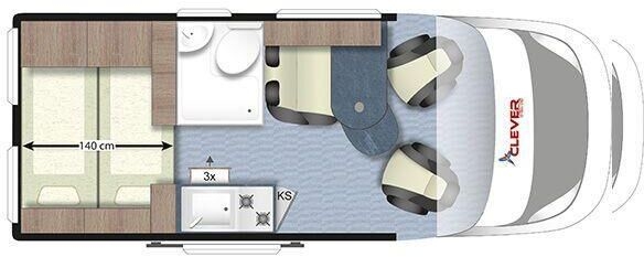 Camper Van Clever Tour 540 Select Line *TRUMA D6 D+E*FULL-PACKAGE* Clever Tour 540 Select Line *TRUMA D6 D+E*FULL-PACKAGE*- Photo 4