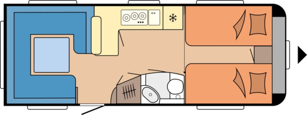 Wohnwagen Hobby Prestige 620 CL BACKOFEN KLIMA AUTARK 2200KG Hobby Prestige 620 CL BACKOFEN KLIMA AUTARK 2200KG- Photo 2