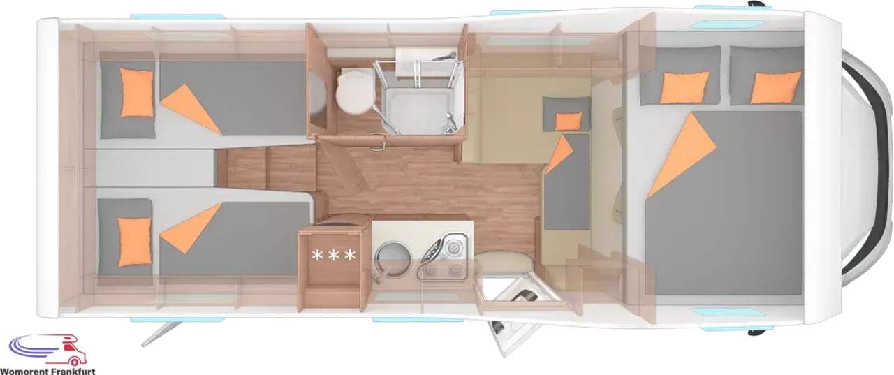 Alcove motorhome Wohnmobil Weinsberg CaraHome 650 MEG Wohnmobil Weinsberg CaraHome 650 MEG- Photo 4