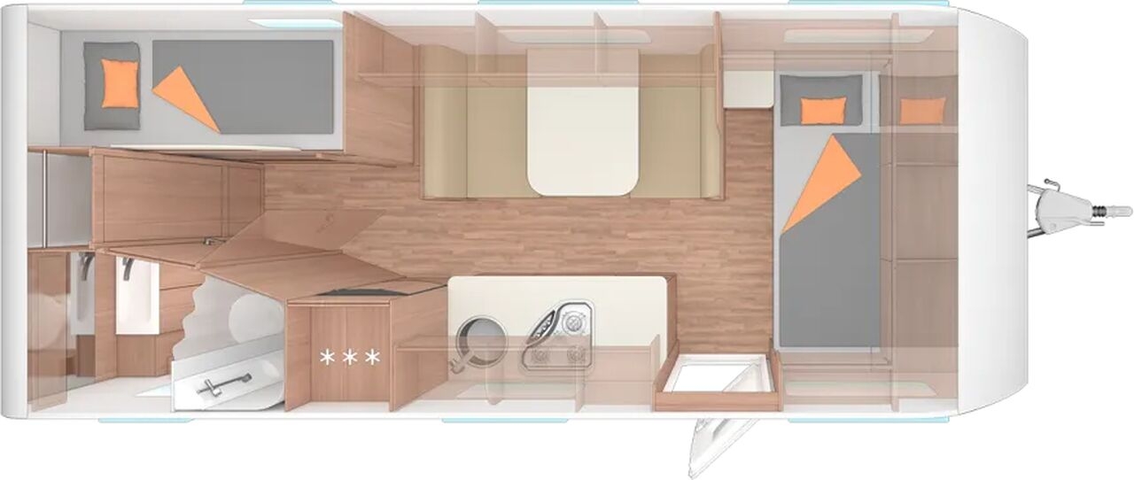 Caravan Weinsberg CaraOne 550 QDK Mover Garage 3er Stockbett uvm Weinsberg CaraOne 550 QDK Mover Garage 3er Stockbett uvm- Photo 2