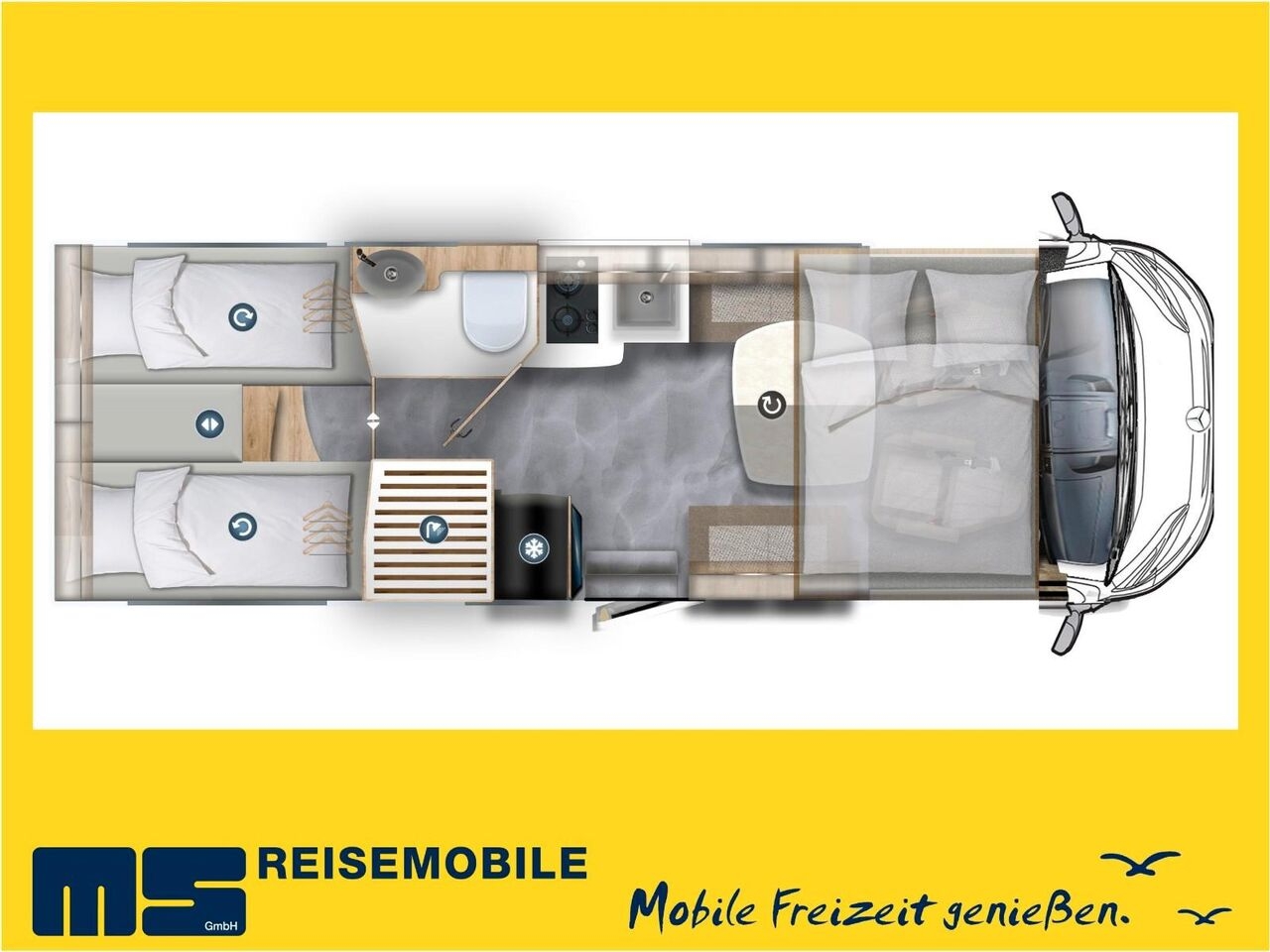 Integriertes Wohnmobil Eura Mobil INTEGRA LINE GT 726 EF / -2026-/ MB-9G AUTOMATIK Eura Mobil INTEGRA LINE GT 726 EF / -2026-/ MB-9G AUTOMATIK- Photo 2