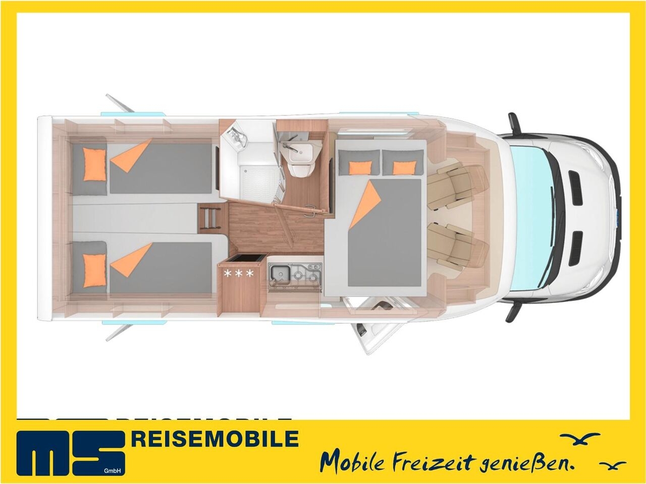 Semi-integrated motorhome Weinsberg CARASUITE 650 MEG /155PS /EINZELBETTEN & HUBBETT Weinsberg CARASUITE 650 MEG /155PS /EINZELBETTEN & HUBBETT- Photo 2