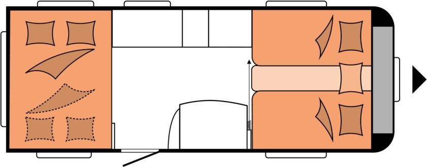 Wohnwagen DE LUXE 515 UHL DE LUXE 515 UHL- Photo 2