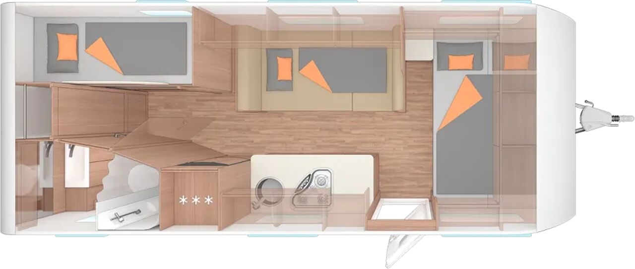 Caravan Weinsberg CaraOne 550 QDK Mover Garage 3er Stockbett uvm Weinsberg CaraOne 550 QDK Mover Garage 3er Stockbett uvm- Photo 3