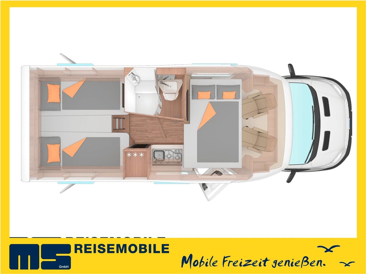 Semi-integrated motorhome Weinsberg CARASUITE 650 MEG /155PS /EINZELBETTEN & HUBBETT Weinsberg CARASUITE 650 MEG /155PS /EINZELBETTEN & HUBBETT- Photo 2