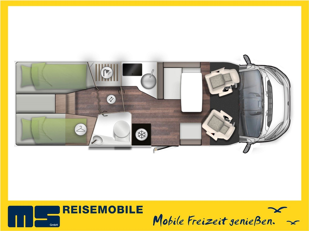 Semi-integrated motorhome Forster T 745 EB / -2026-/ 140PS/ EINZELBETTEN & RAUMBAD Forster T 745 EB / -2026-/ 140PS/ EINZELBETTEN & RAUMBAD- Photo 2
