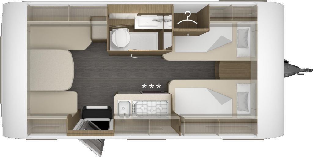 Wohnwagen Tabbert Cazadora 460 E 2,3 Auflastung 1800 kg Tabbert Cazadora 460 E 2,3 Auflastung 1800 kg- Photo 2
