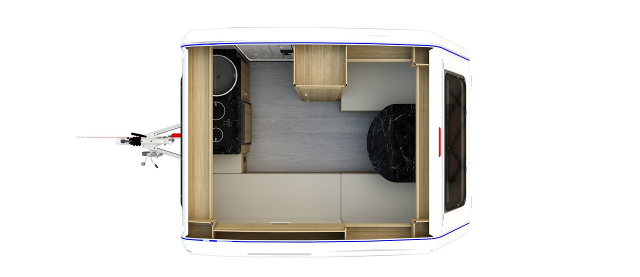 Wohnwagen N126E kemping 2+1 3 osoby 750kg BEST PRICE N126E kemping 2+1 3 osoby 750kg BEST PRICE- Photo 4