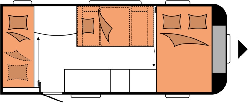 Wohnwagen DE LUXE 490 KMF DE LUXE 490 KMF- Photo 2