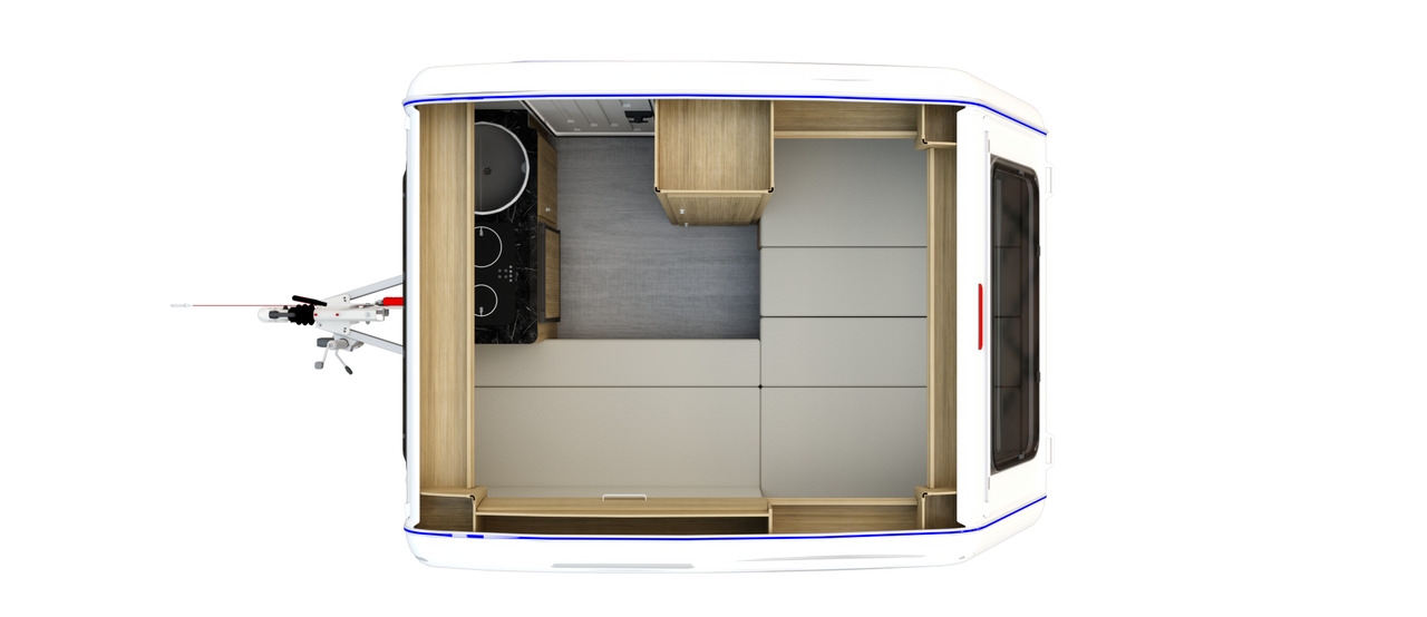 Wohnwagen N126E kemping 2+1 3 osoby 750kg BEST PRICE N126E kemping 2+1 3 osoby 750kg BEST PRICE- Photo 3