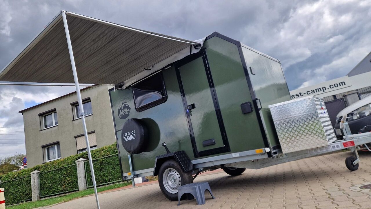 Wohnwagen Everest Minicamp Kempingowo- Ciężarowa Transportowa NOWA Przyczepa lekka DMC 750 - 1000kg. Super cena. Gotowe od ręki.- Photo 4
