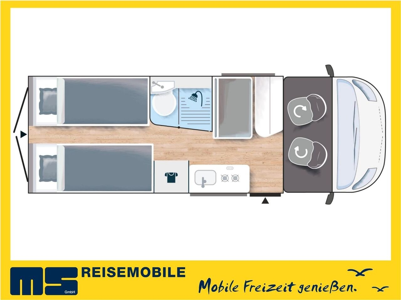 Camper van Chausson V697 SPORT LINE / -2026- / 140-8G./ EINZELBETTEN Chausson V697 SPORT LINE / -2026- / 140-8G./ EINZELBETTEN- Photo 2