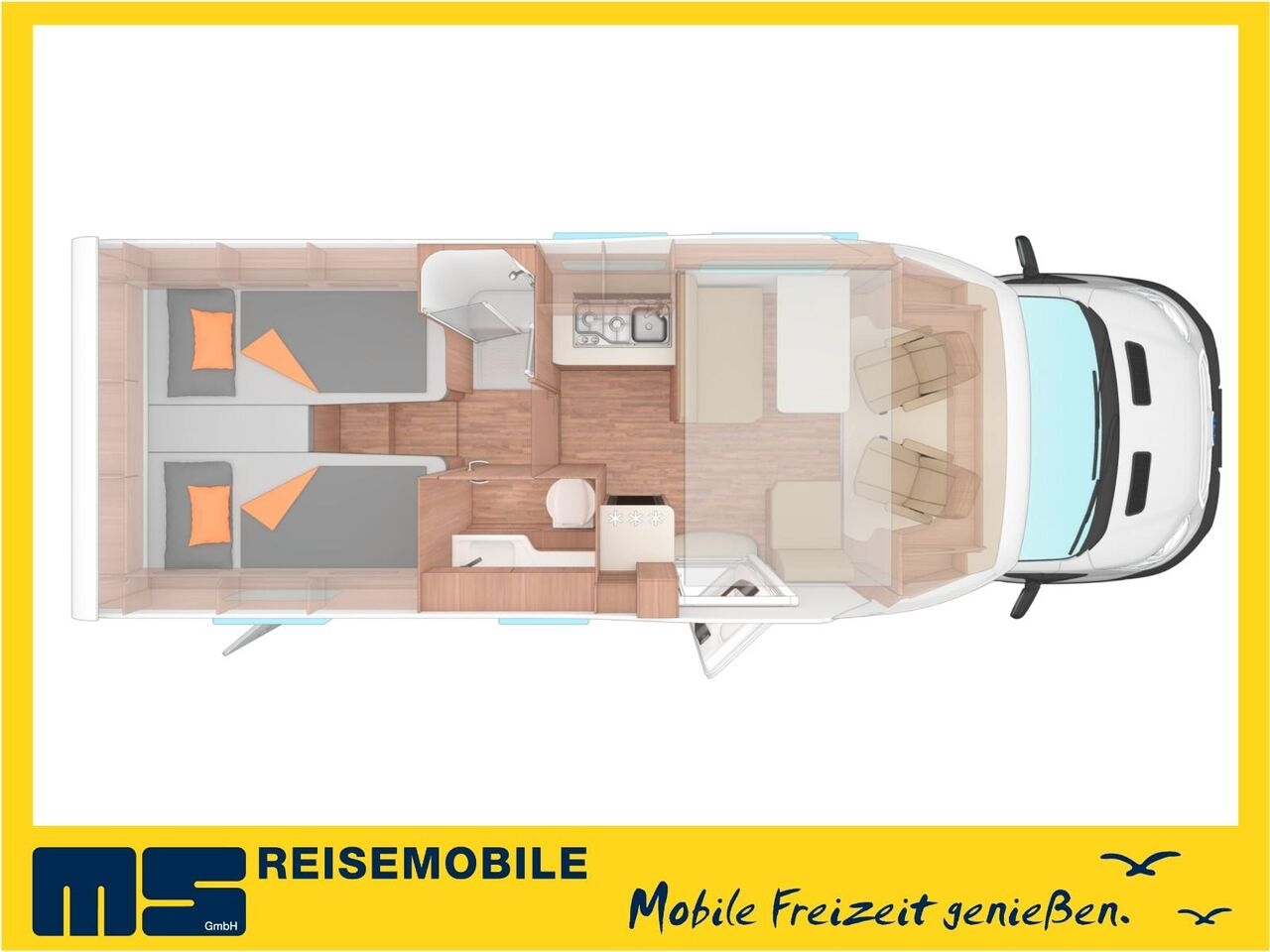 Semi-integrated motorhome Weinsberg CARASUITE 700 MEG /155PS /EINZELBETTEN & HUBBETT Weinsberg CARASUITE 700 MEG /155PS /EINZELBETTEN & HUBBETT- Photo 2