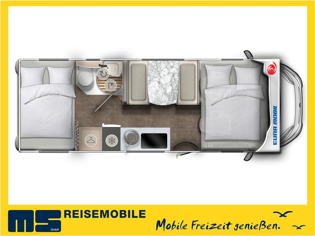 Alcove motorhome Eura Mobil ACTIVA ONE 690 HB / 180PS-40H MAXI/ PANORAMADACH Eura Mobil ACTIVA ONE 690 HB / 180PS-40H MAXI/ PANORAMADACH- Photo 2