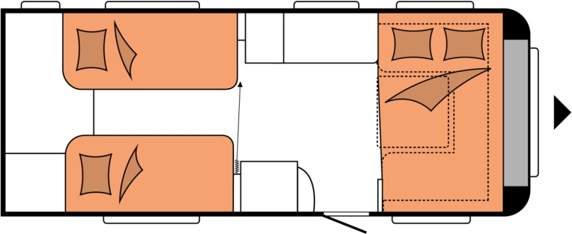 Wohnwagen Hobby PRESTIGE 560 WLU Hobby PRESTIGE 560 WLU- Photo 2