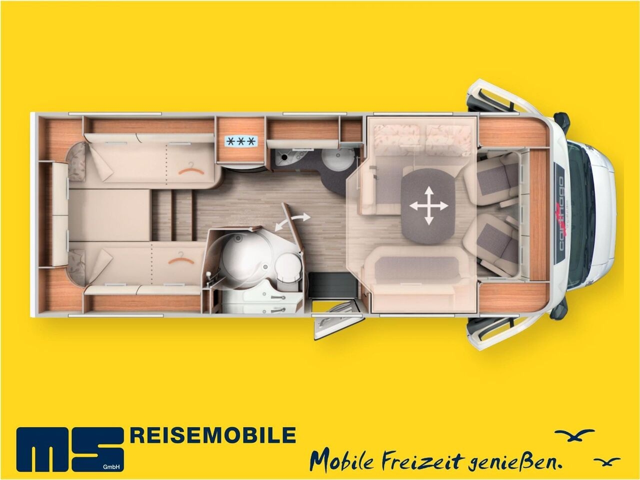 Teilintegriertes Wohnmobil Carthago C-TOURER T 148 LEH / EINZELBETTEN & HUBBETT Carthago C-TOURER T 148 LEH / EINZELBETTEN & HUBBETT- Photo 3