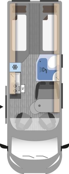 Camper van Clever Runner 636 Select Line *FULL PACKAGE*SCHWENKBAD* Clever Runner 636 Select Line *FULL PACKAGE*SCHWENKBAD*- Photo 3
