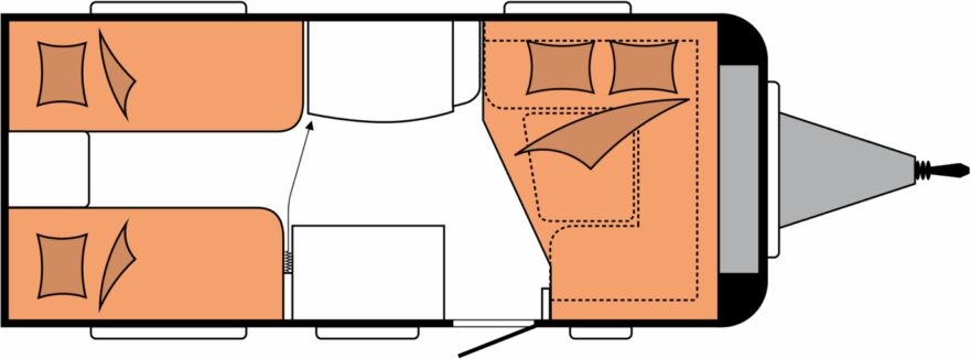 Wohnwagen Hobby 460 LU De Luxe 2027- Photo 4