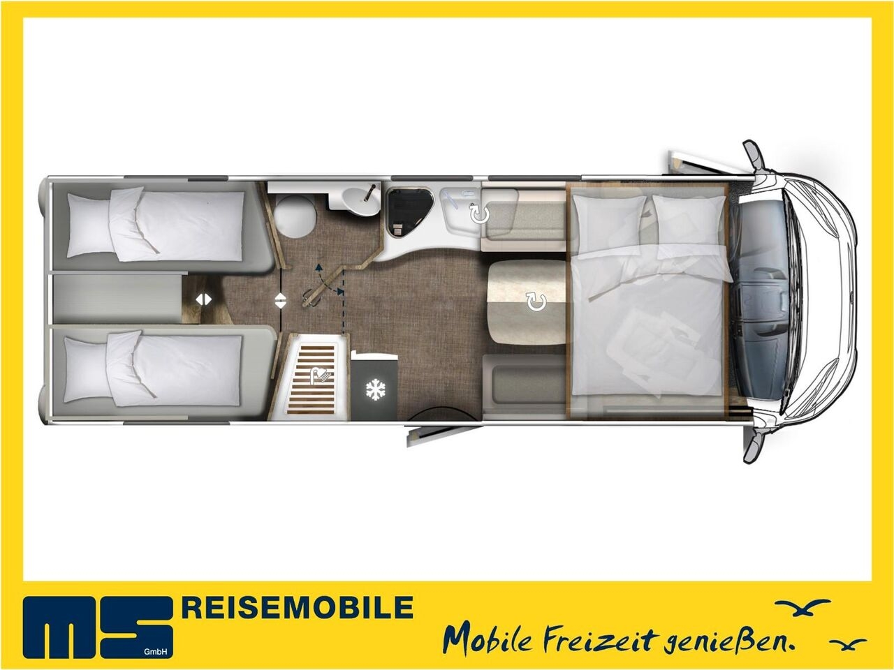 Integriertes Wohnmobil Eura Mobil INTEGRA LINE 720 EF /180PS-9G MAXI/ EINZELBETTEN Eura Mobil INTEGRA LINE 720 EF /180PS-9G MAXI/ EINZELBETTEN- Photo 2