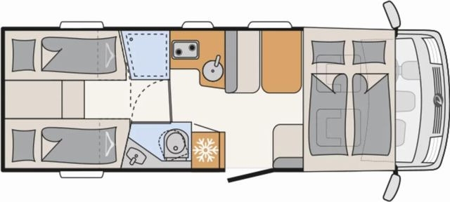 Integriertes Wohnmobil Dethleffs Trend I 7057 EB Dethleffs Trend I 7057 EB- Photo 2
