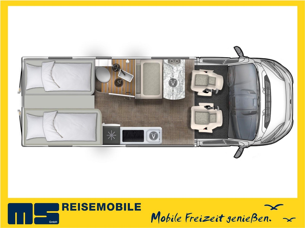 Camper Van Eura Mobil VAN 635 EB /-2026-/ 140PS-8G. DSG / EINZELBETTEN Eura Mobil VAN 635 EB /-2026-/ 140PS-8G. DSG / EINZELBETTEN- Photo 2