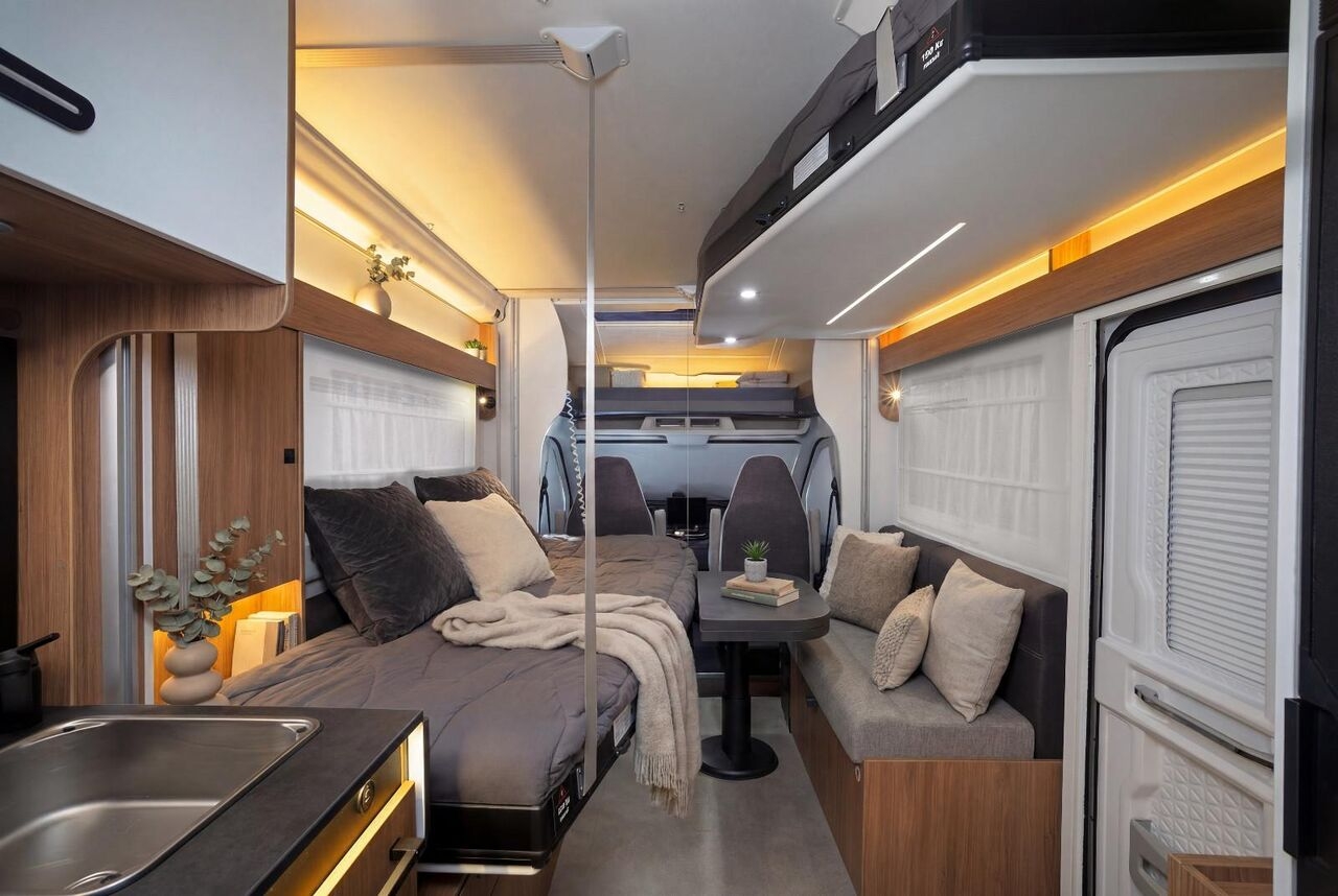 Semi-integrated motorhome Chausson 630 TITANIUM / 2027 /165PS-8G./ EINZEL-HUBBETTEN- Photo 5