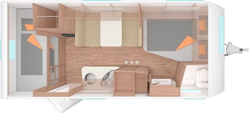 Wohnwagen Weinsberg CaraOne 500 FDK Deckenschrank statt Ablagen- Photo 2