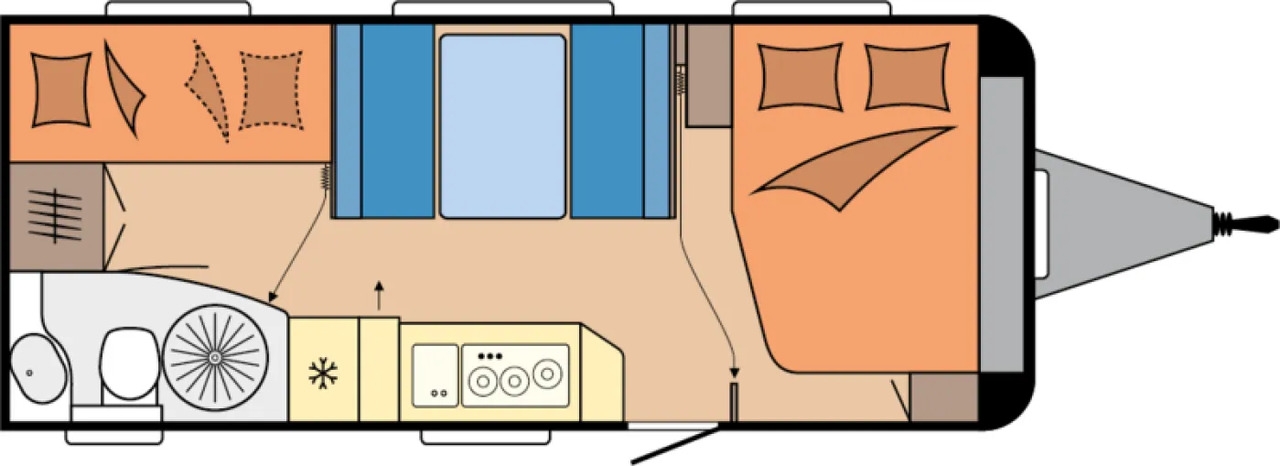 Caravan Hobby De Luxe 545 KMF 2026 3er Autark Backofen uvm.+ Hobby De Luxe 545 KMF 2026 3er Autark Backofen uvm.+- Photo 2