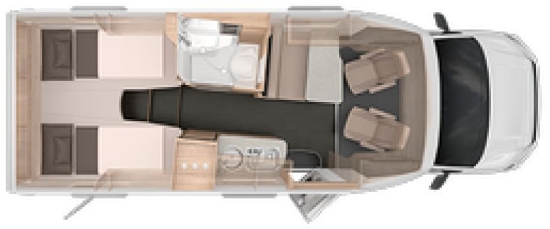 Semi-integrated motorhome Knaus Van TI Plus 650 MEG Platinum Selection Allrad Knaus Van TI Plus 650 MEG Platinum Selection Allrad- Photo 2